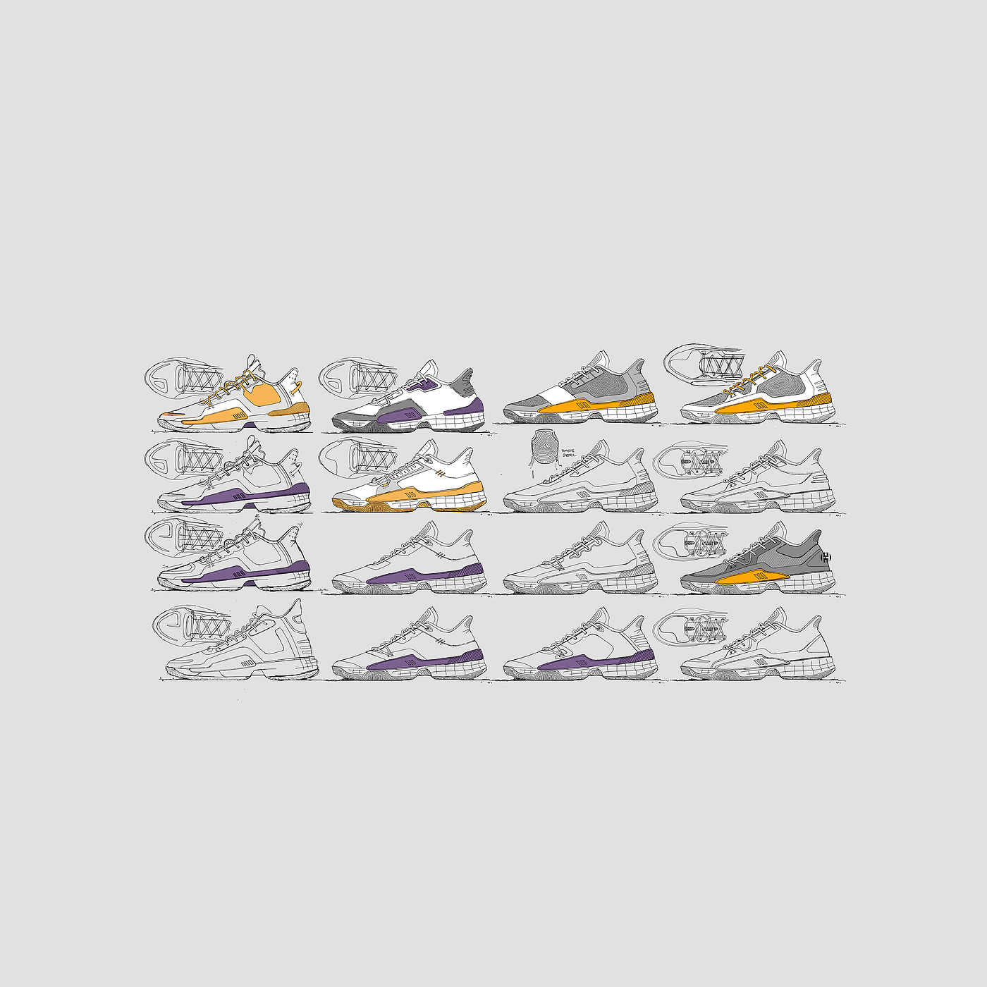 product design，shoes，motion，Hand drawn，