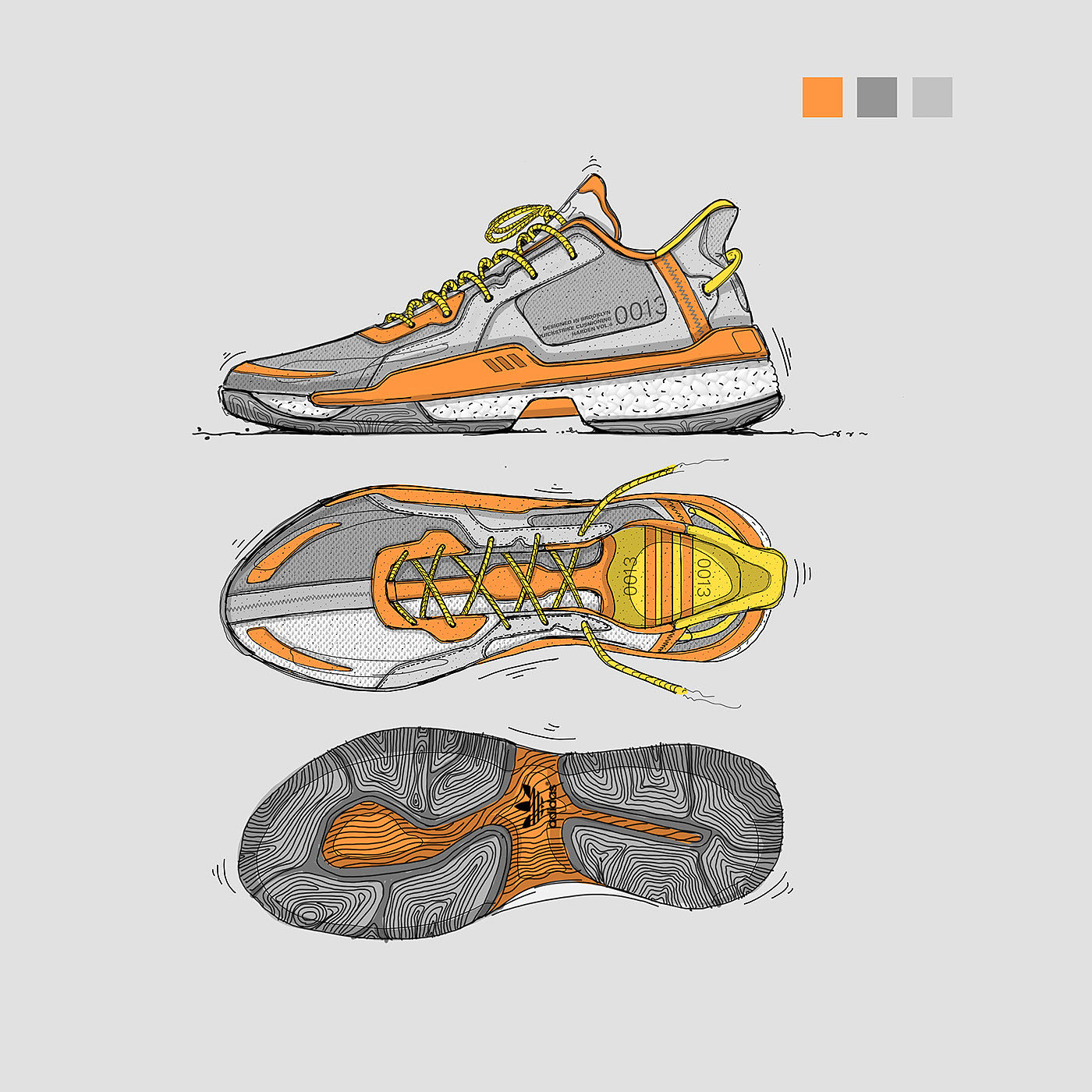 product design，shoes，motion，Hand drawn，