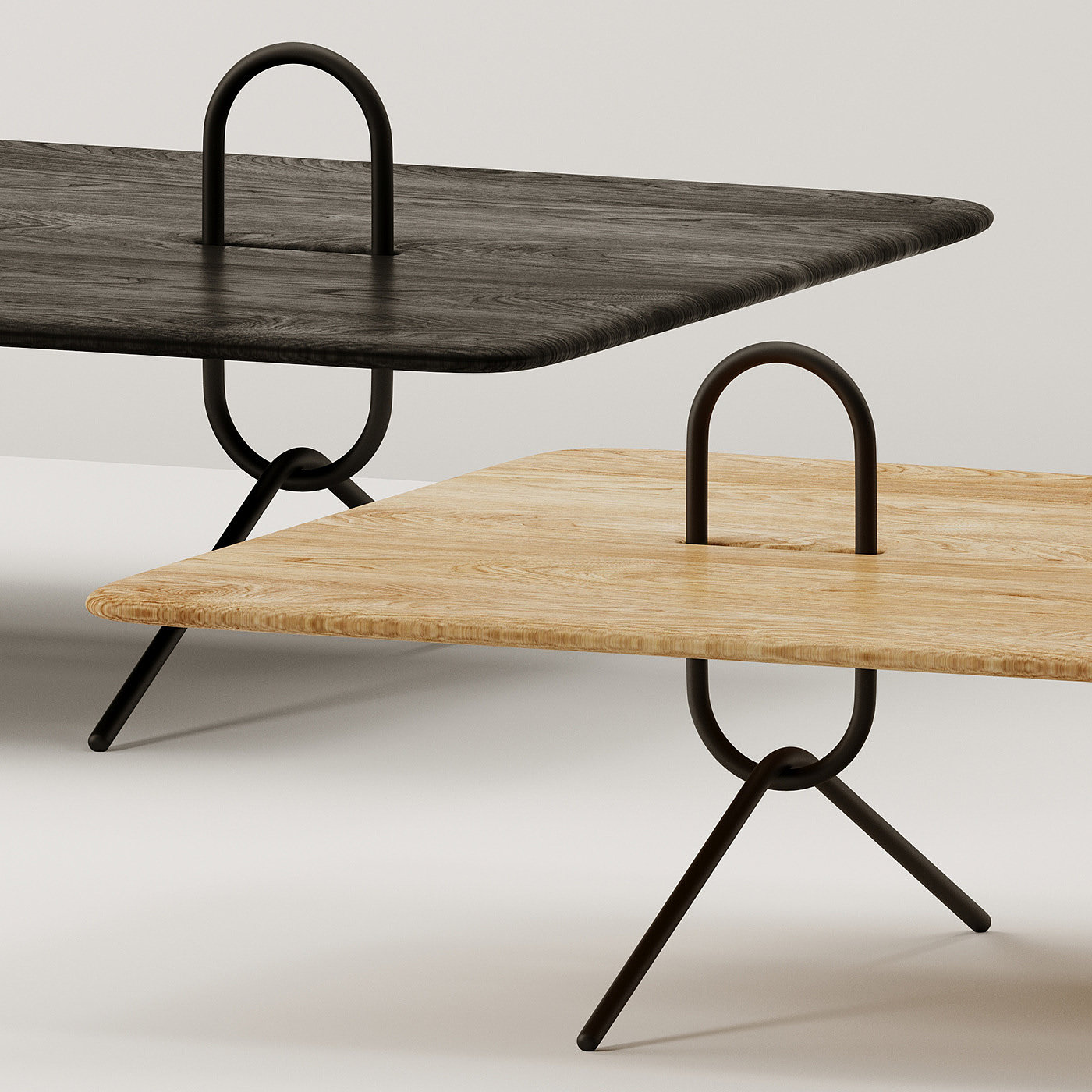 Brygge tables，边桌，茶几，家具，布里奇桌子，