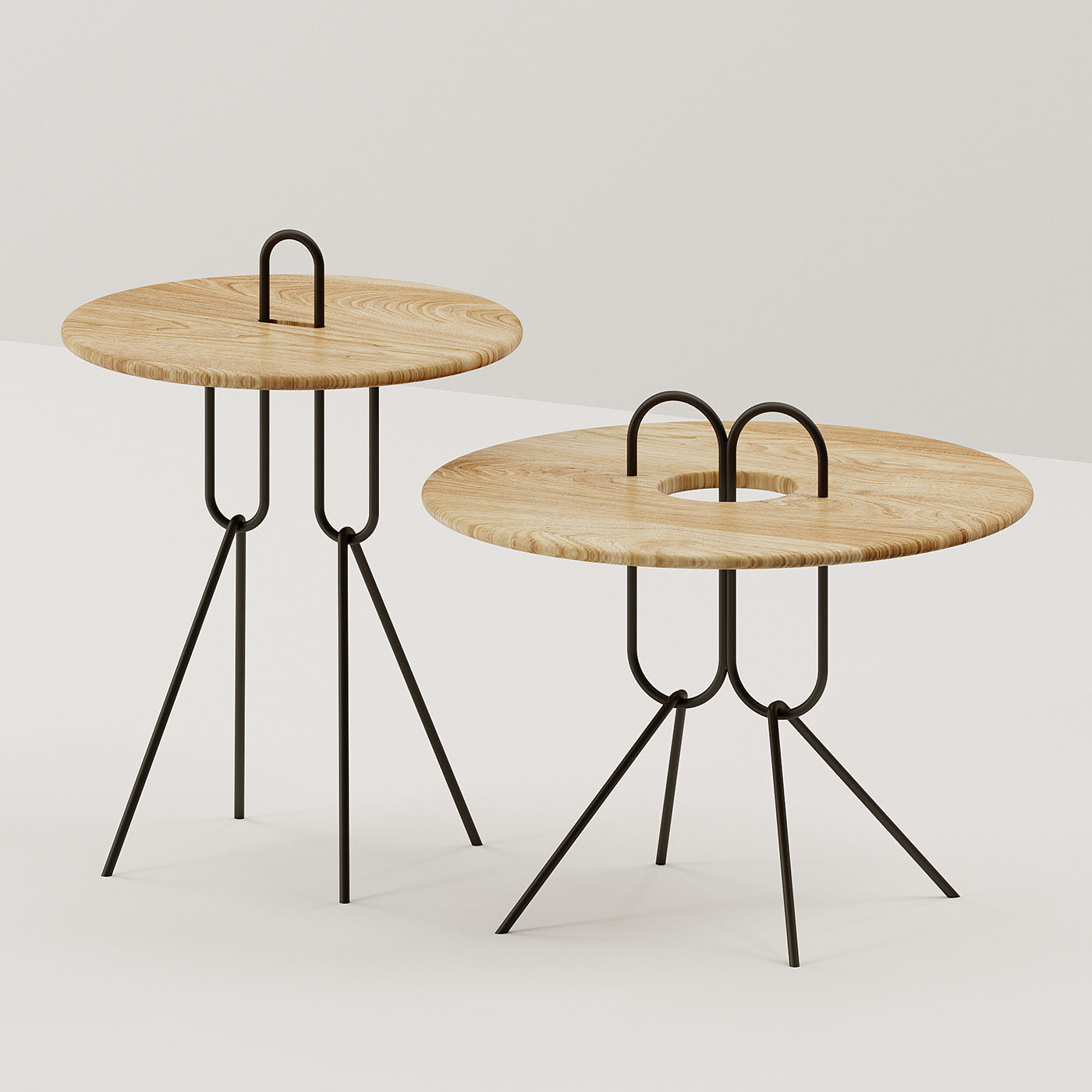 Brygge tables，边桌，茶几，家具，布里奇桌子，