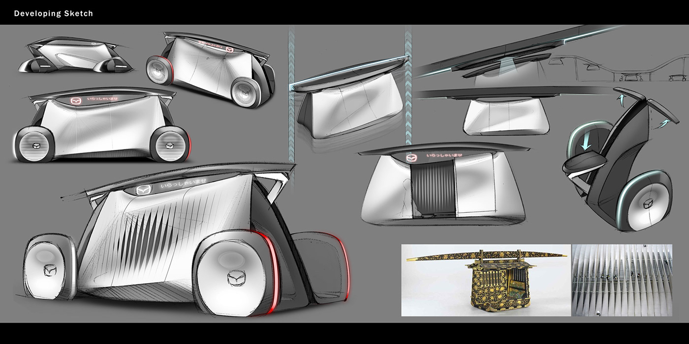 conceptual design，Automobile design，Mazda KOSHI，