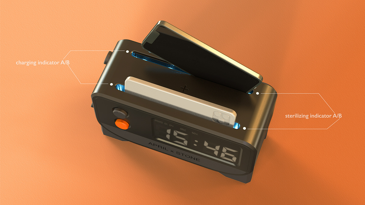 Toaster，wireless charger ，black，