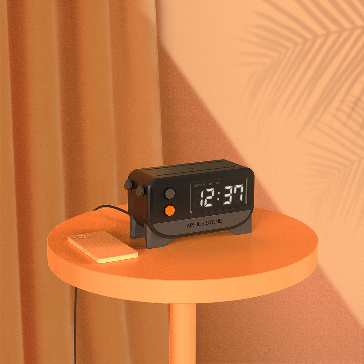 Toaster，wireless charger ，black，