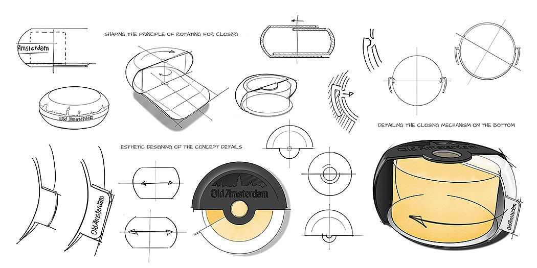 Food packaging，El Corazon，Cheese box，packing design，