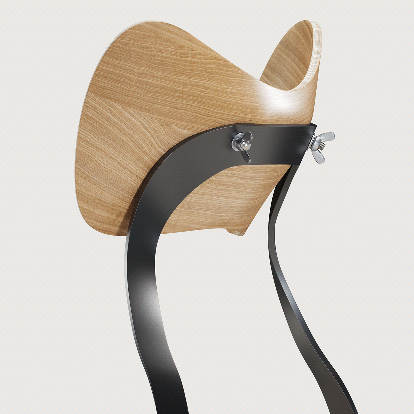 fashion，comfortable，Metal frame，wooden ，chair，