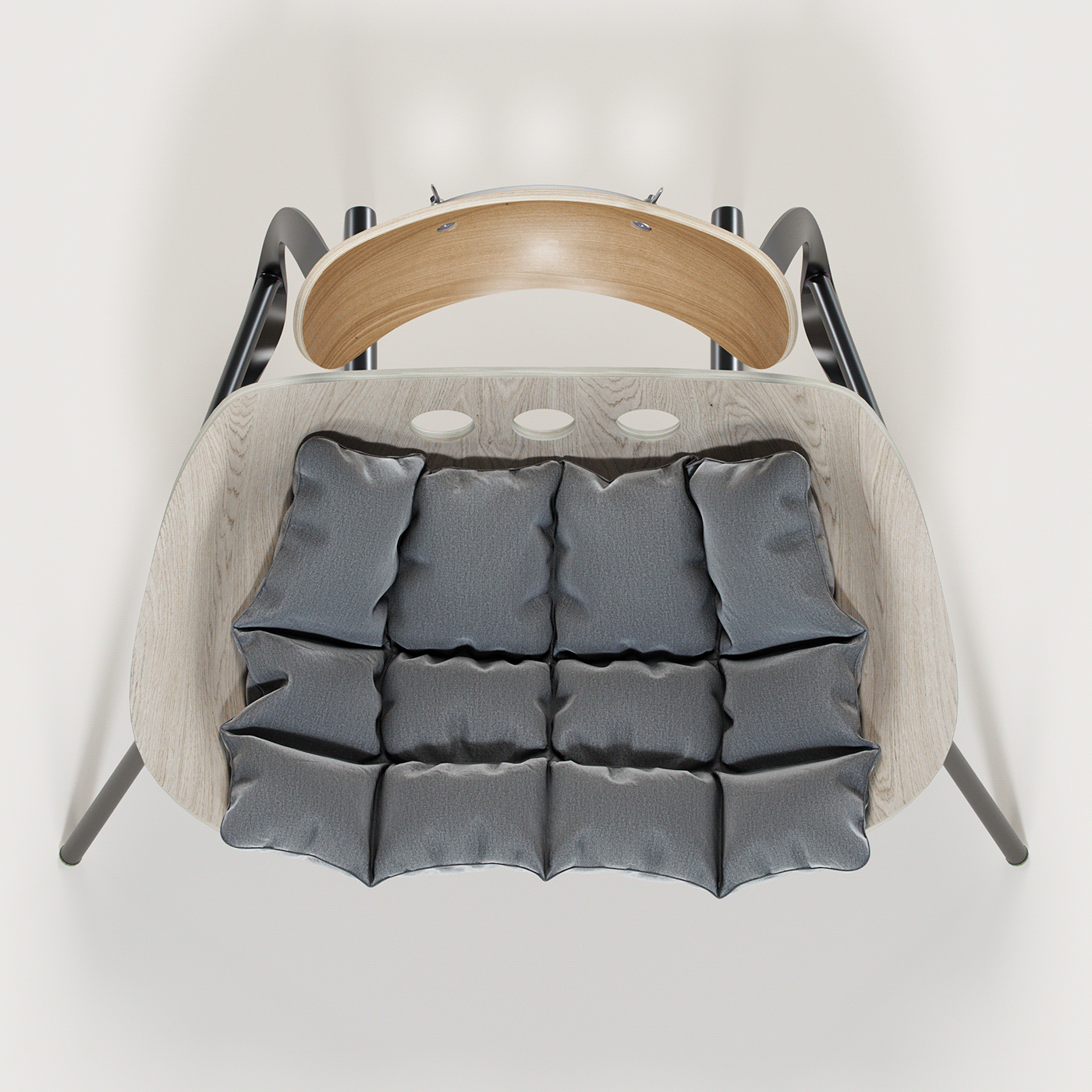 fashion，comfortable，Metal frame，wooden ，chair，