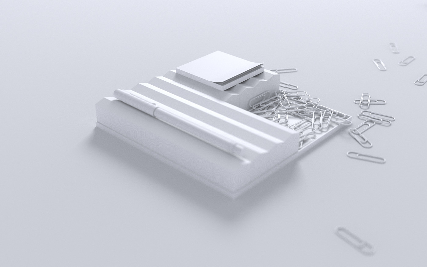 Tray，Splicing，Storage，to work in an office，Simplicity，white，