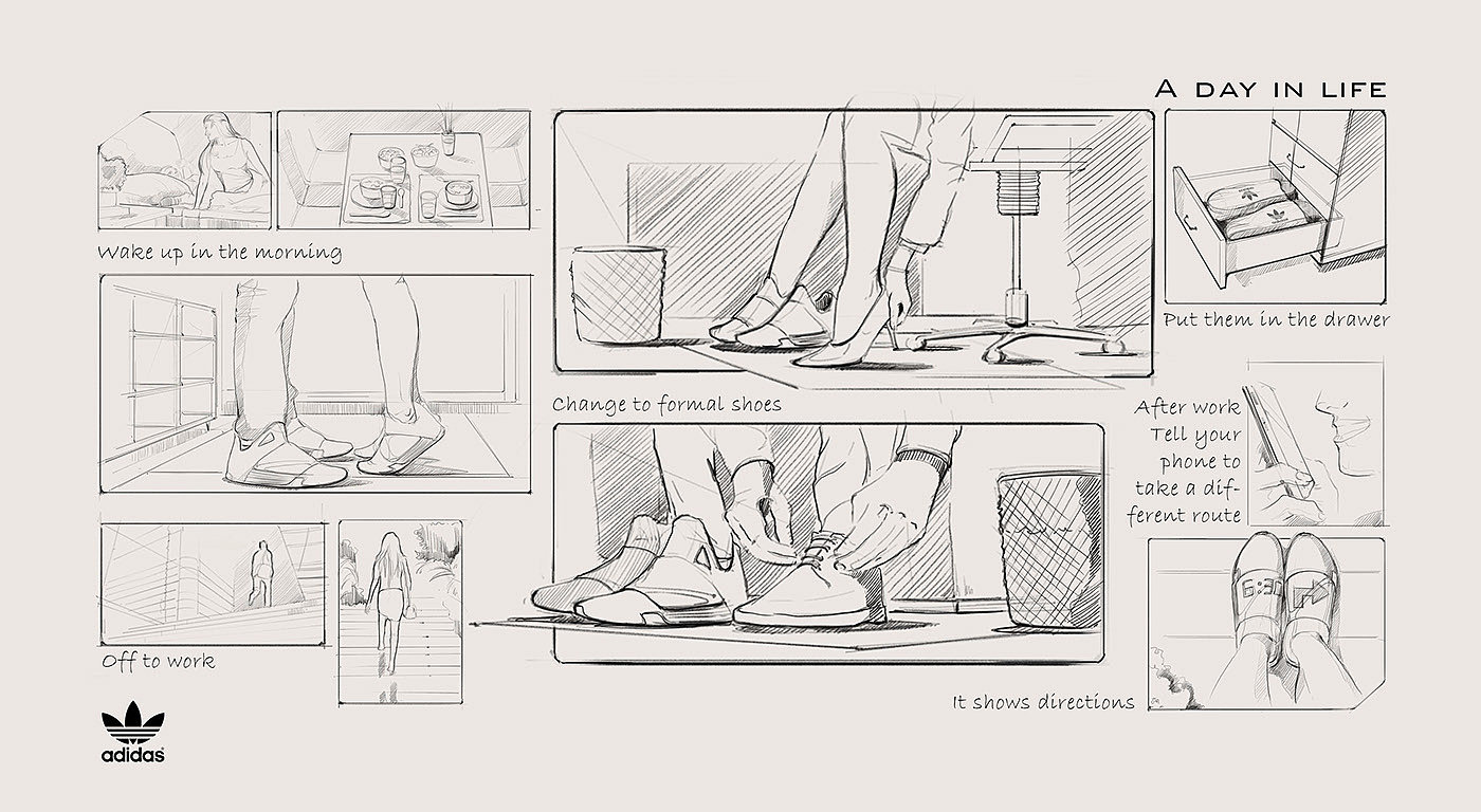 sneakers，fashion，comfortable，adidas，Hand drawn，
