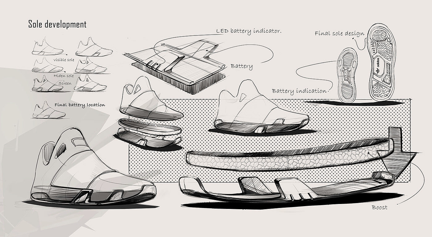 sneakers，fashion，comfortable，adidas，Hand drawn，