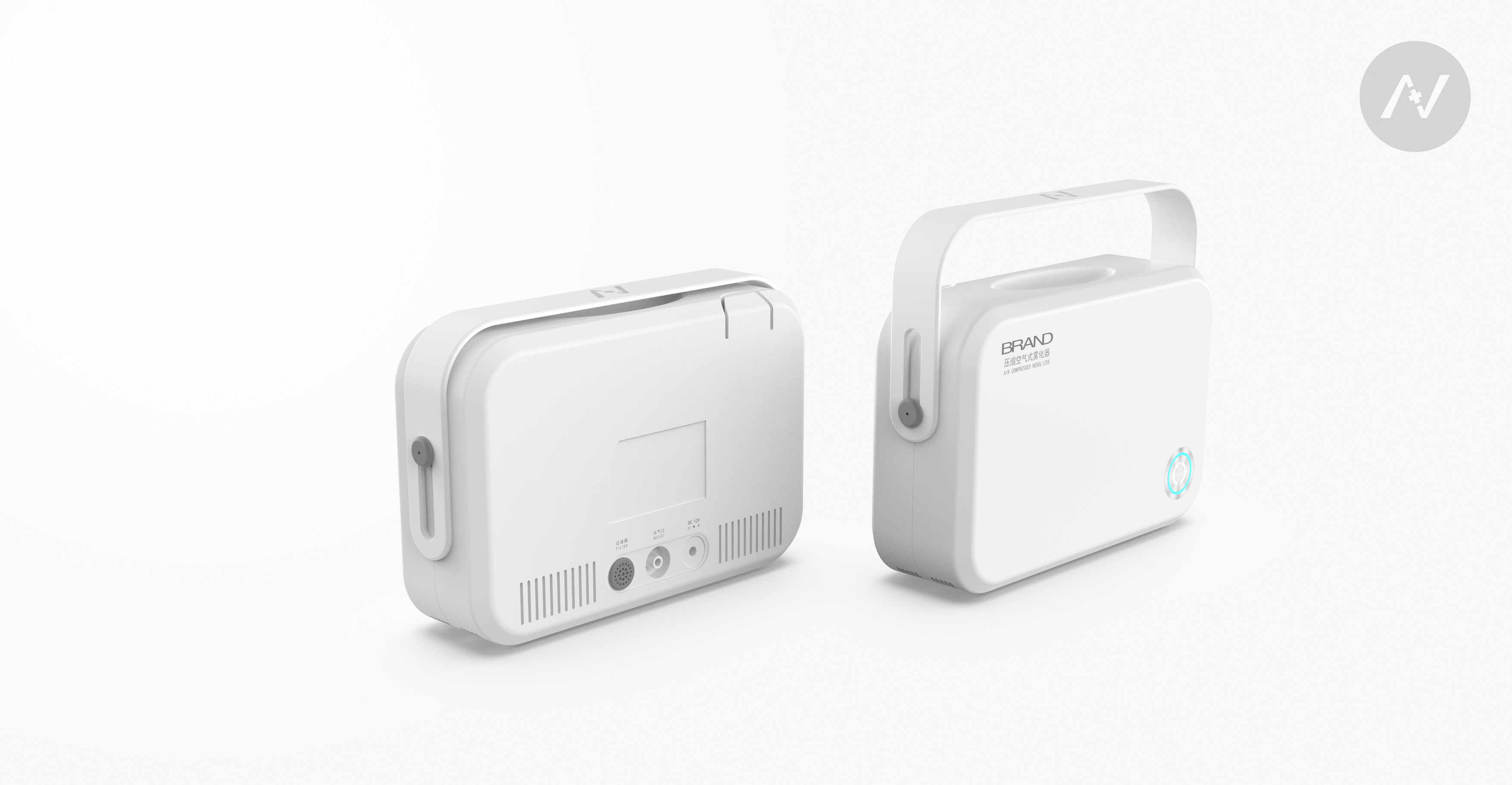 Atomizer，medical apparatus and instruments，Family health，medical care，square，Minimalist，Medical products，Medical equipment，