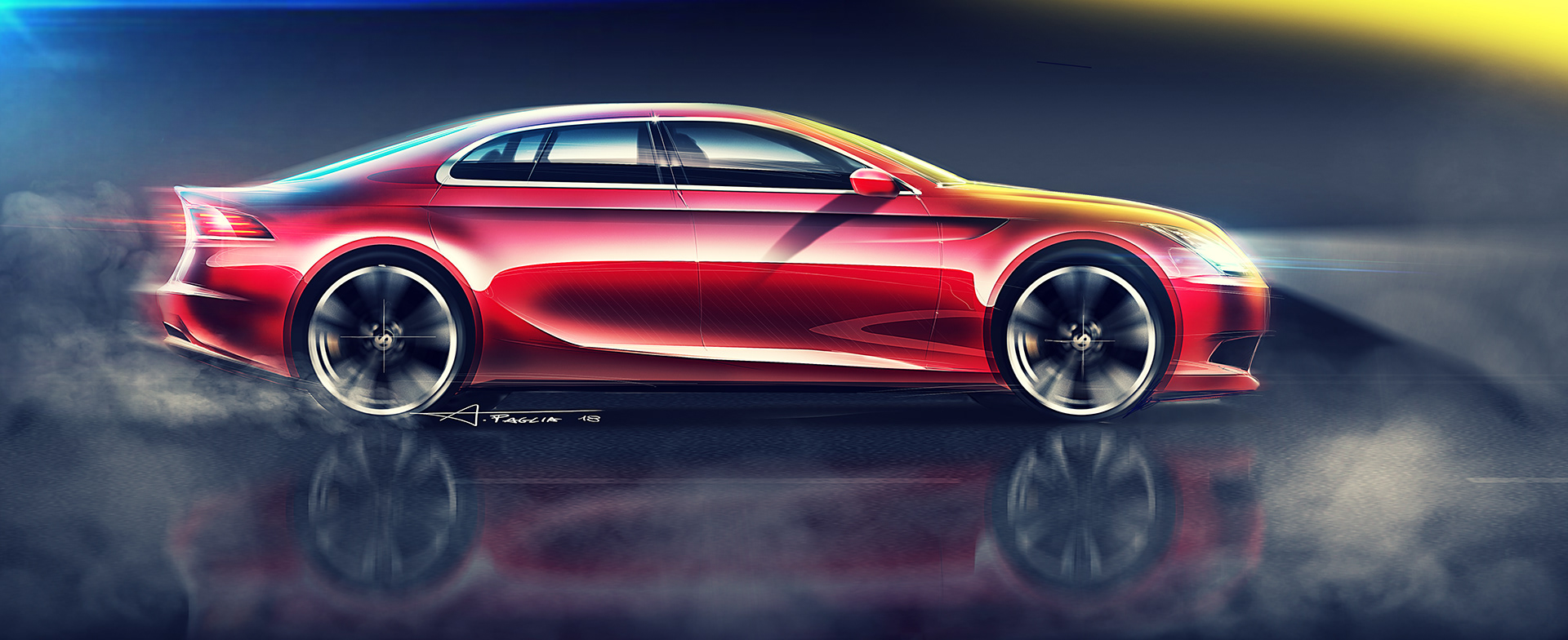 random sketches，Car sketch，Sports car，Automobile design，