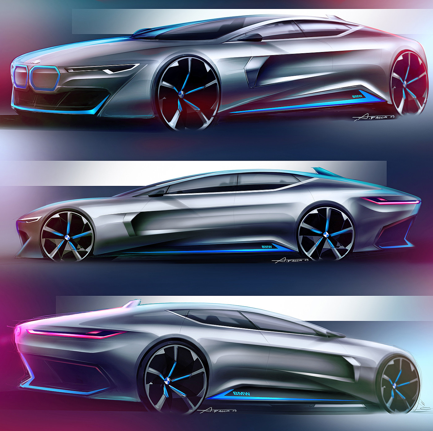 random sketches，Car sketch，Sports car，Automobile design，