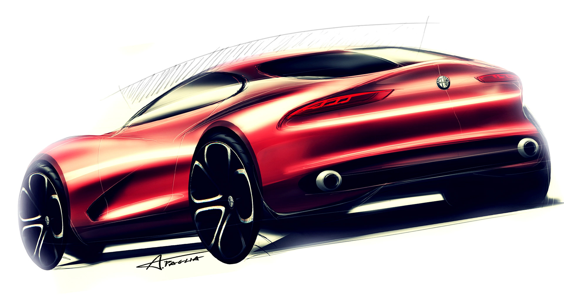 random sketches，Car sketch，Sports car，Automobile design，