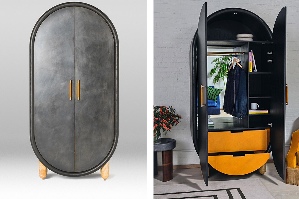 wardrobe，Pill shaped wardrobe，Orior，furniture design ，Arctic wardrobe，