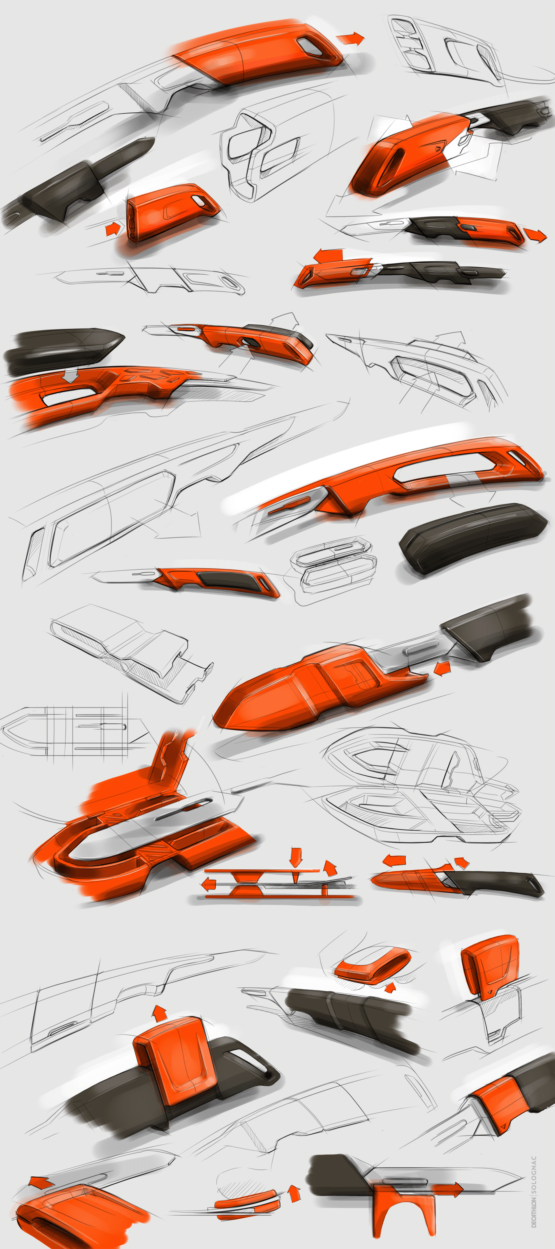 Decathlon，Tool design，tool，Hand drawn，