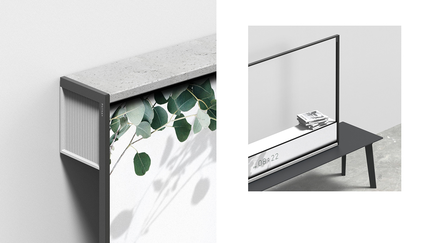 conceptual design，television，Rollean TV，