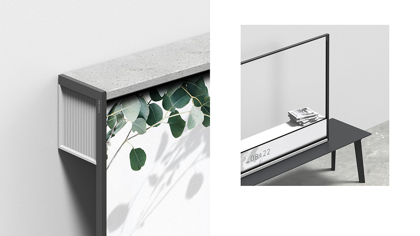 conceptual design，television，Rollean TV，