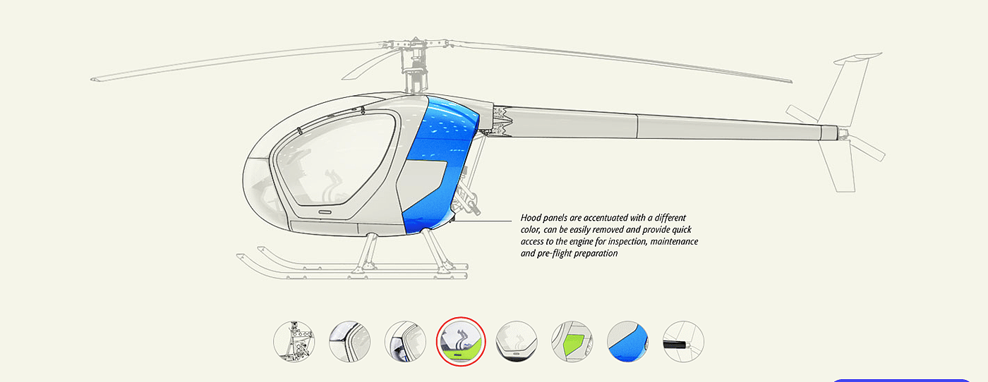 概念设计，直升机，Scout helicopter，