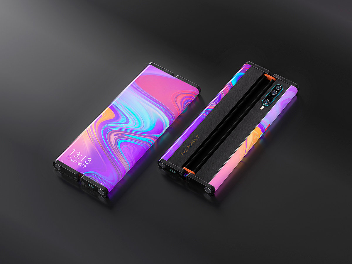 Mi phones，Folding screen，conceptual design，