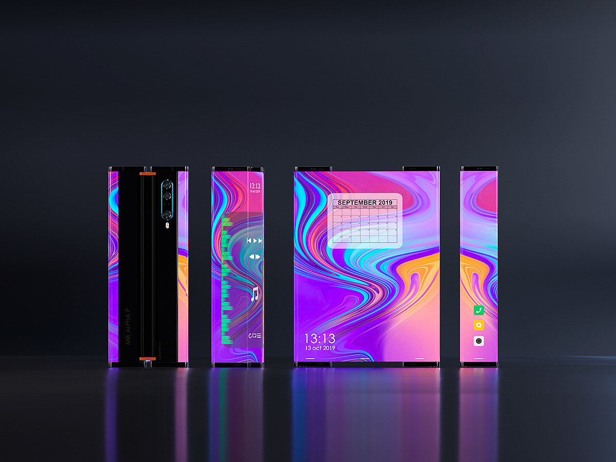 Mi phones，Folding screen，conceptual design，