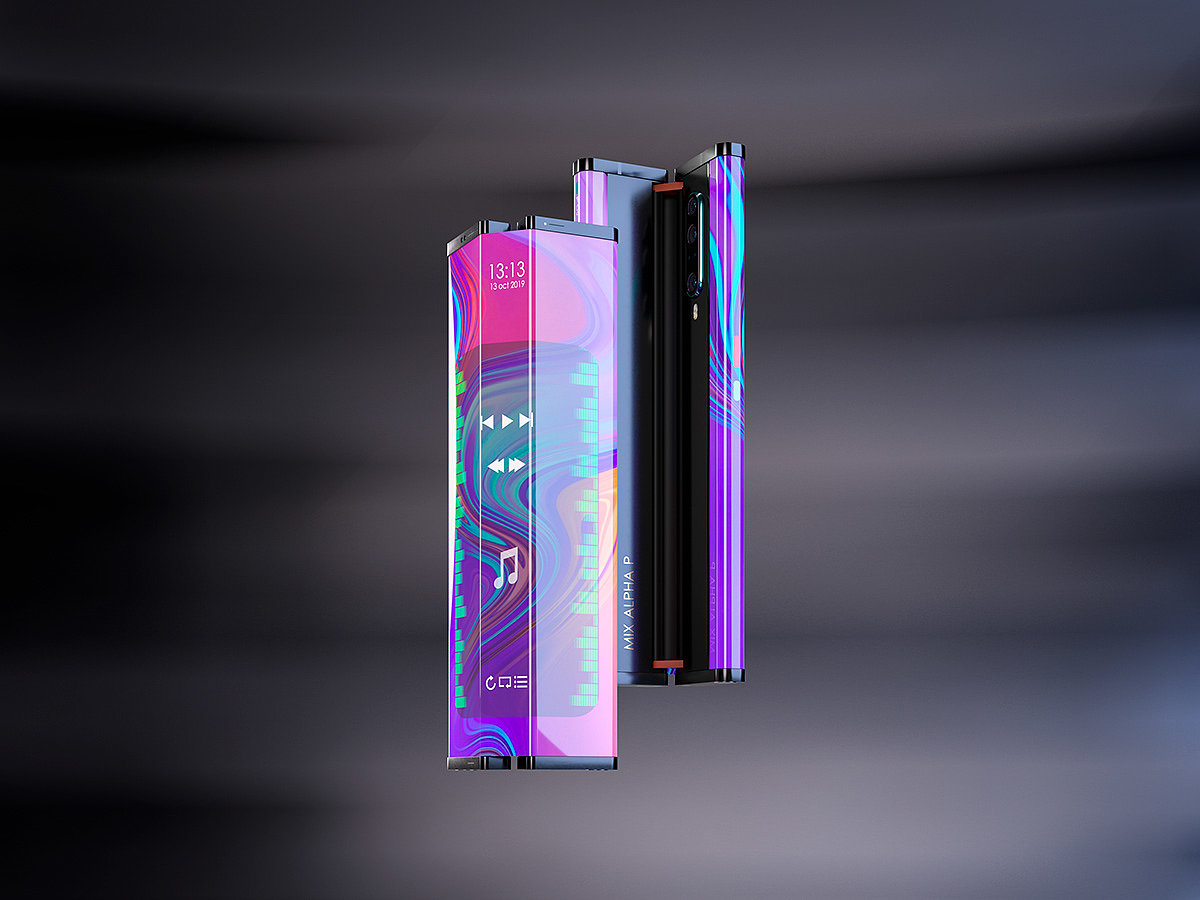 Mi phones，Folding screen，conceptual design，