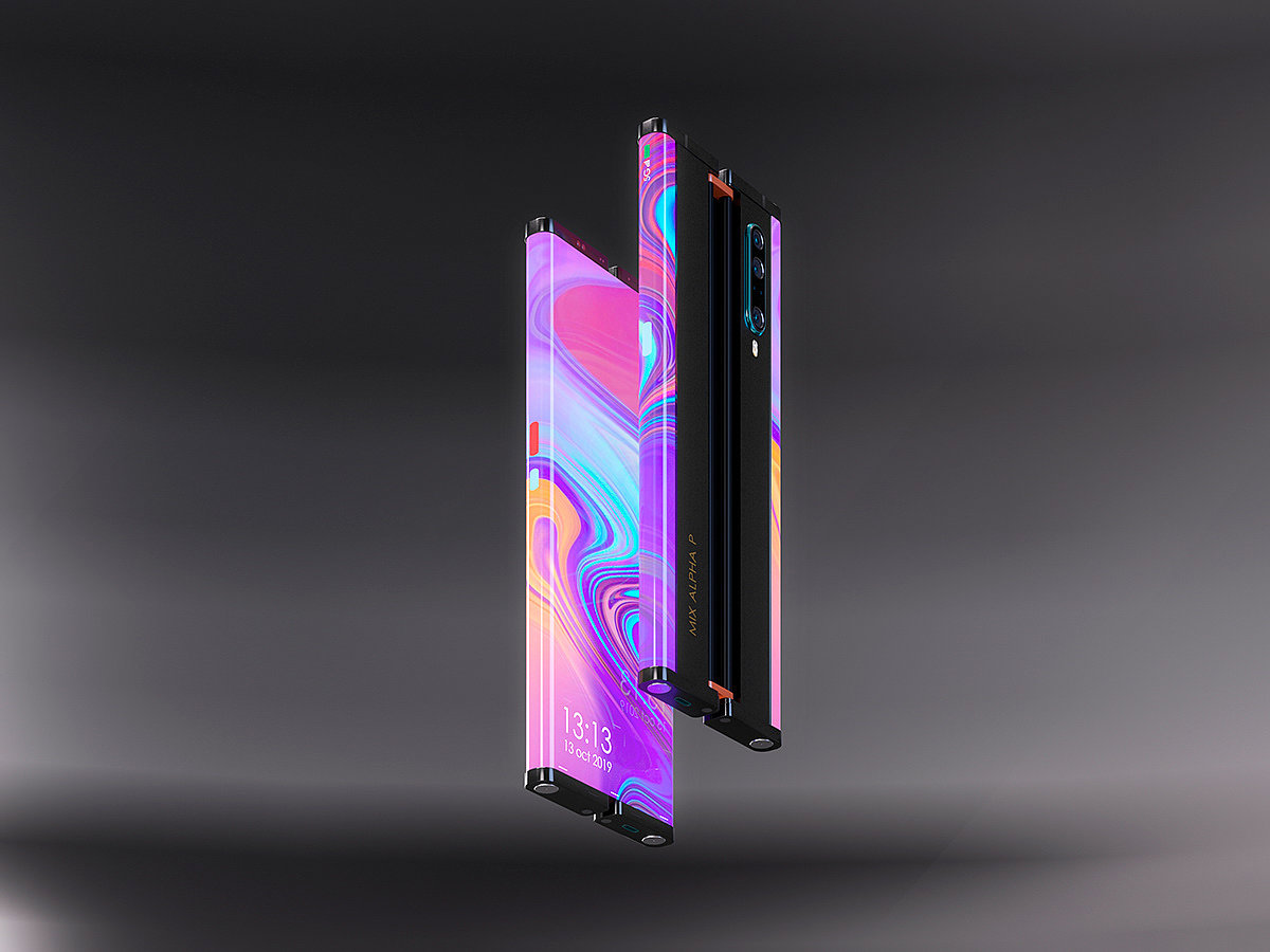 Mi phones，Folding screen，conceptual design，