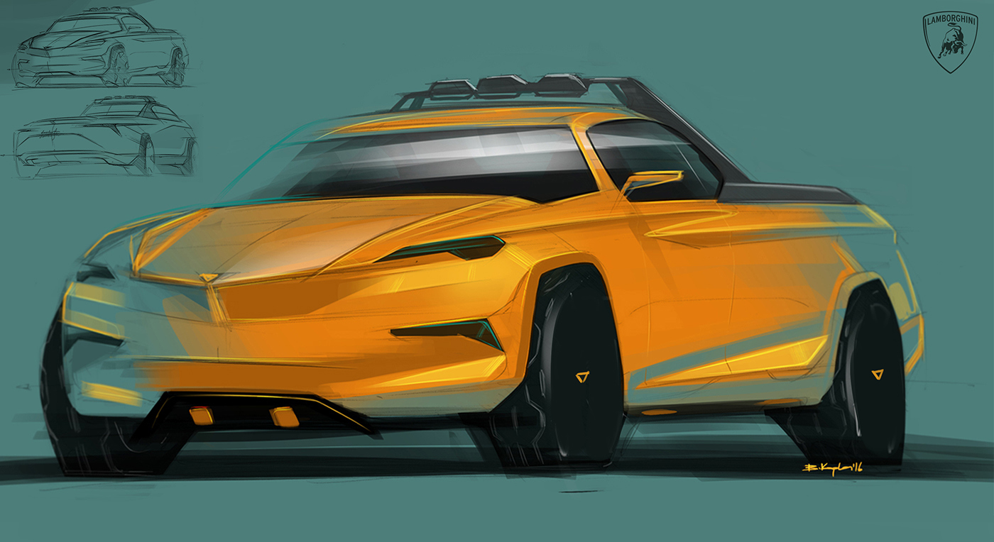 Automatic design，Hand drawn，Render，industrial design，product design，