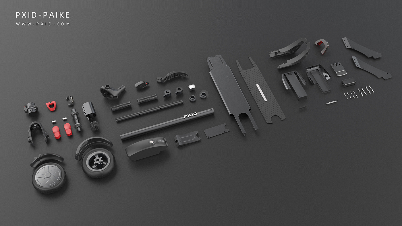 Scooter design，Design of electric scooter，Electric vehicle design，