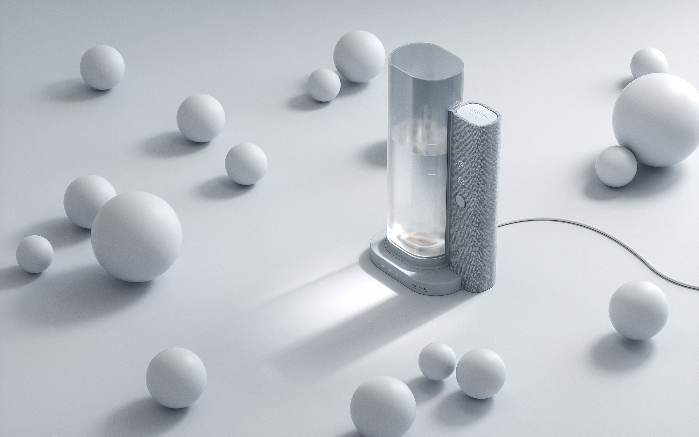 Humidifier，Minimalist，white，water，Gulu，product design，