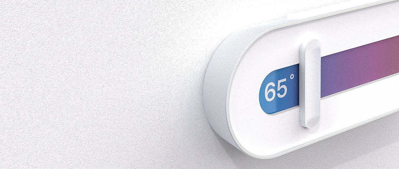 Minimalism，interactive，slide，Thermostat，