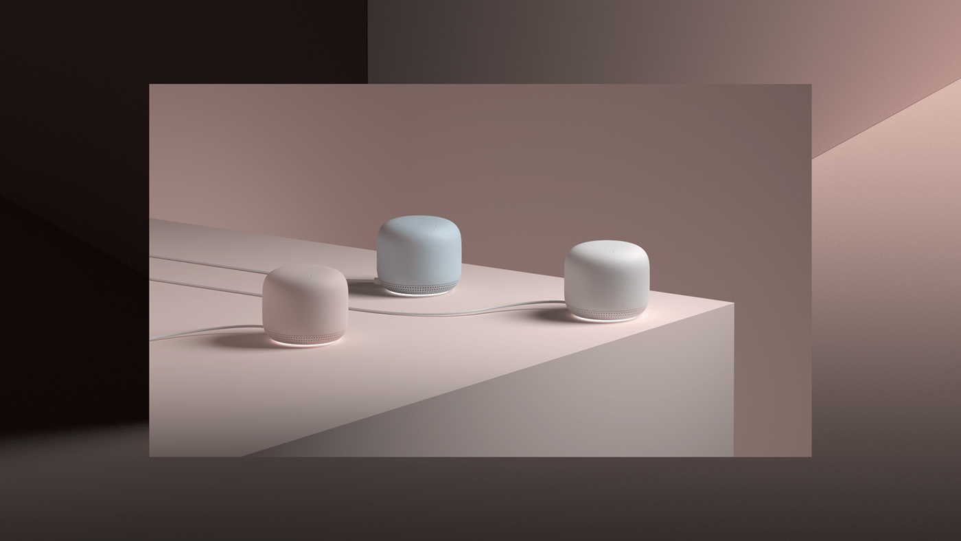 the Nest Wifi，Router，white，