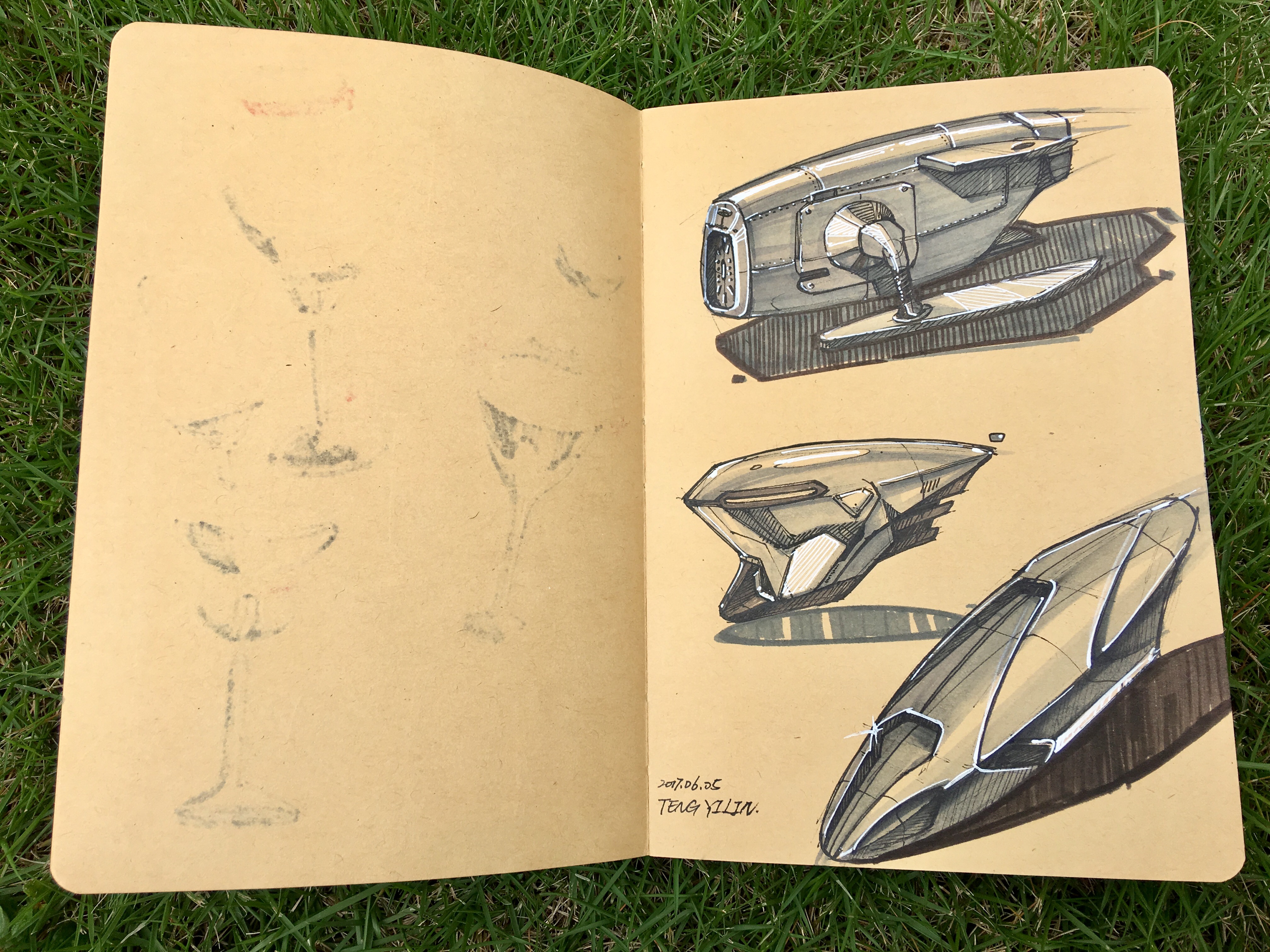 Pursue dream Jiangnan Design Postgraduate Entrance Examination，Illustration，Hand drawn book，Hand drawn industrial design，Hand drawn product design，Teng Yilin，