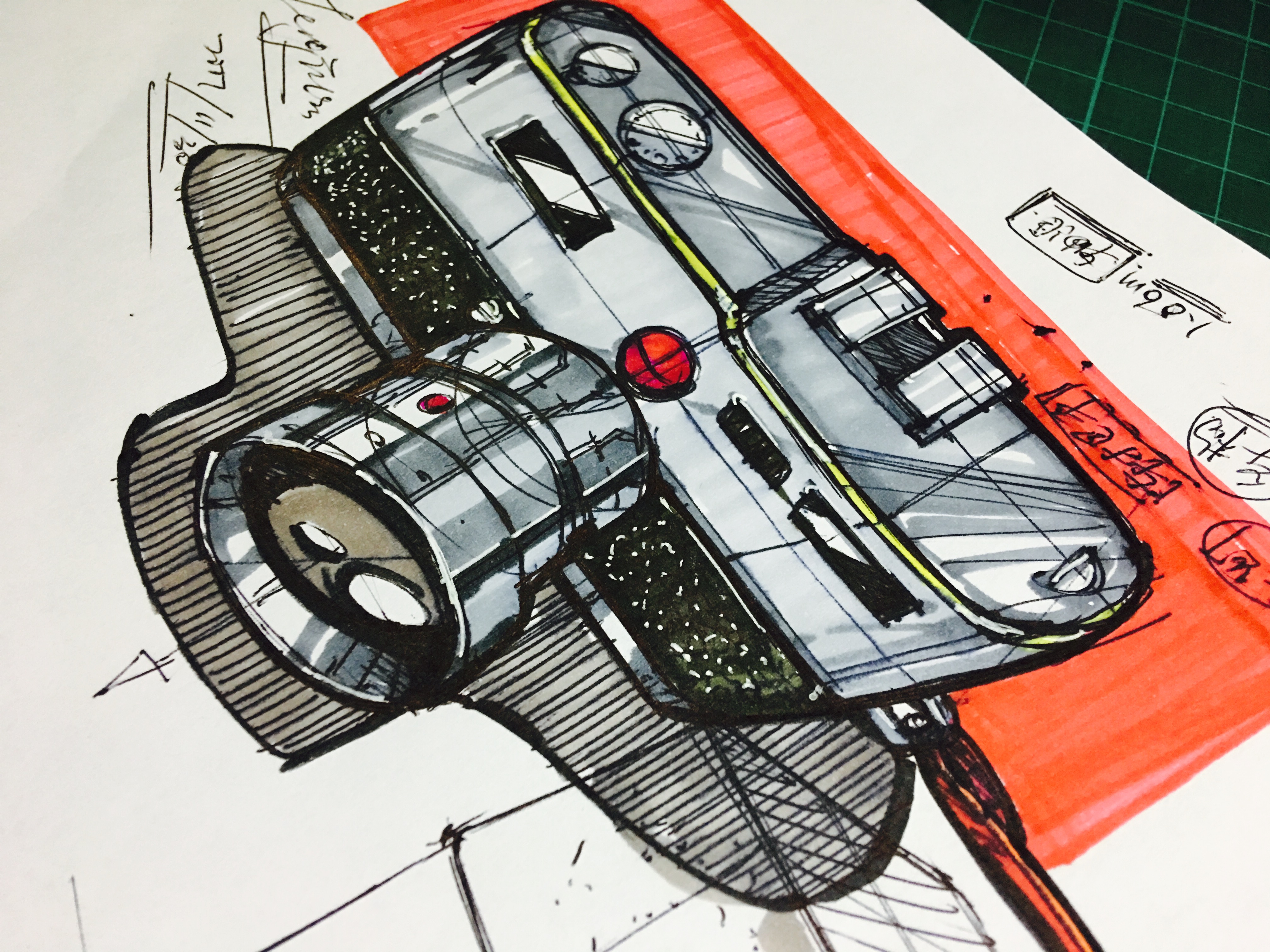 Pursue dream Jiangnan Design Postgraduate Entrance Examination，Teng Yilin，Hand drawn product design，Hand drawn industrial design，Illustration，Hand drawn book，