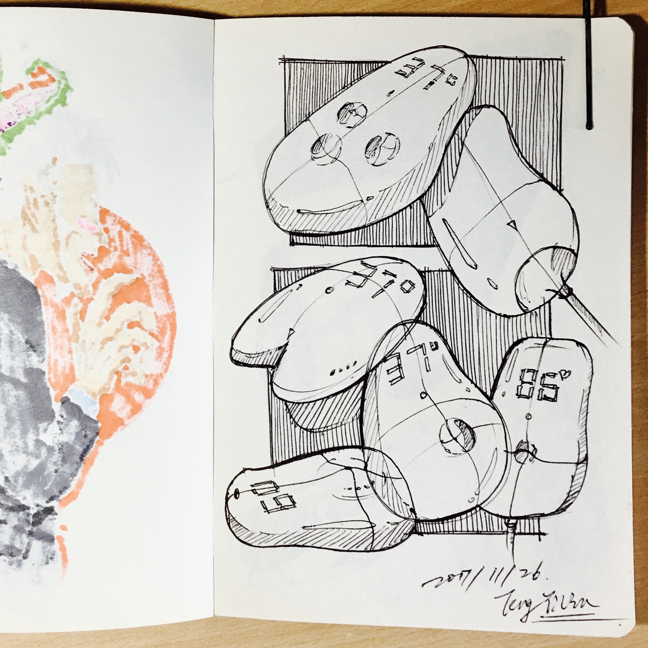 Pursue dream Jiangnan Design Postgraduate Entrance Examination，Teng Yilin，Hand drawn product design，Hand drawn industrial design，Illustration，Hand drawn book，