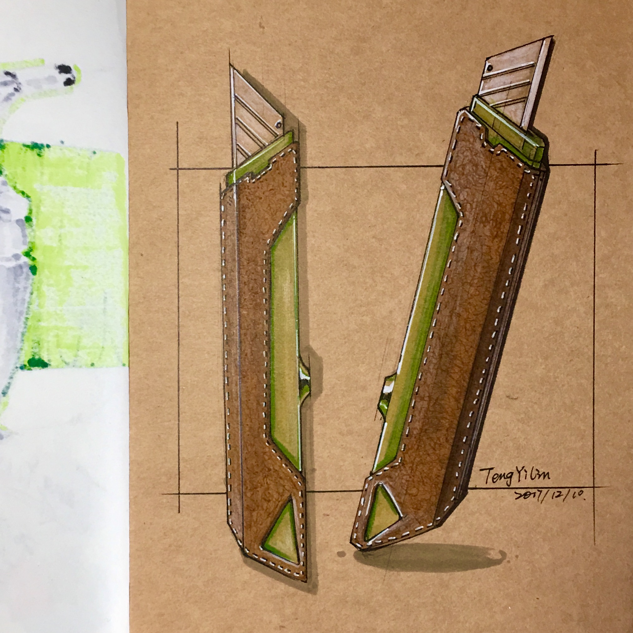 Pursue dream Jiangnan Design Postgraduate Entrance Examination，Teng Yilin，Hand drawn product design，Hand drawn industrial design，Illustration，Hand drawn book，