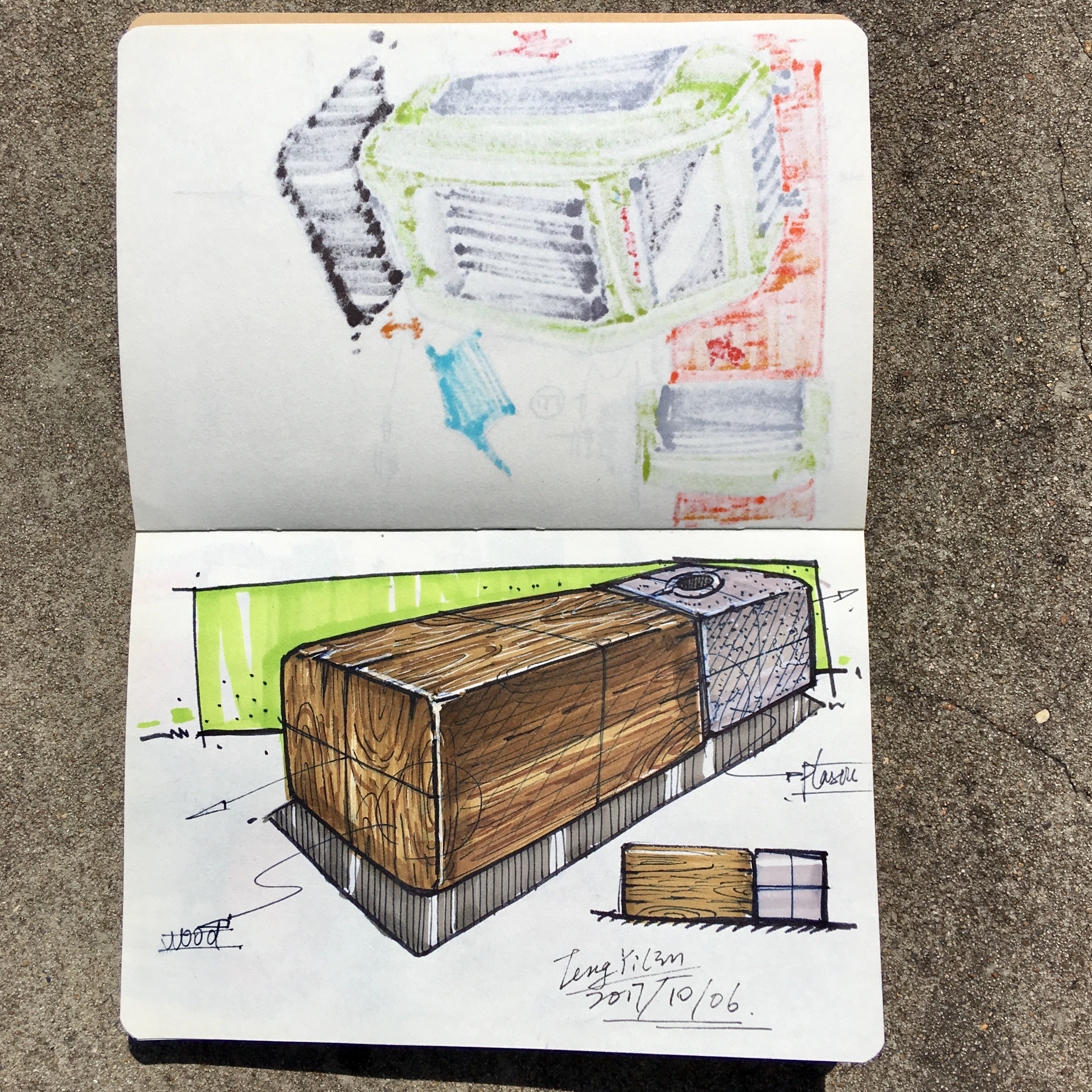 Teng Yilin，Hand drawn product design，Hand drawn industrial design，Pursue dream Jiangnan Design Postgraduate Entrance Examination，Hand drawn book of product designer，