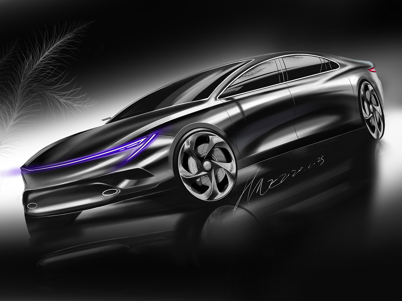 Personal works collection，Hand drawn products，Automobile design，