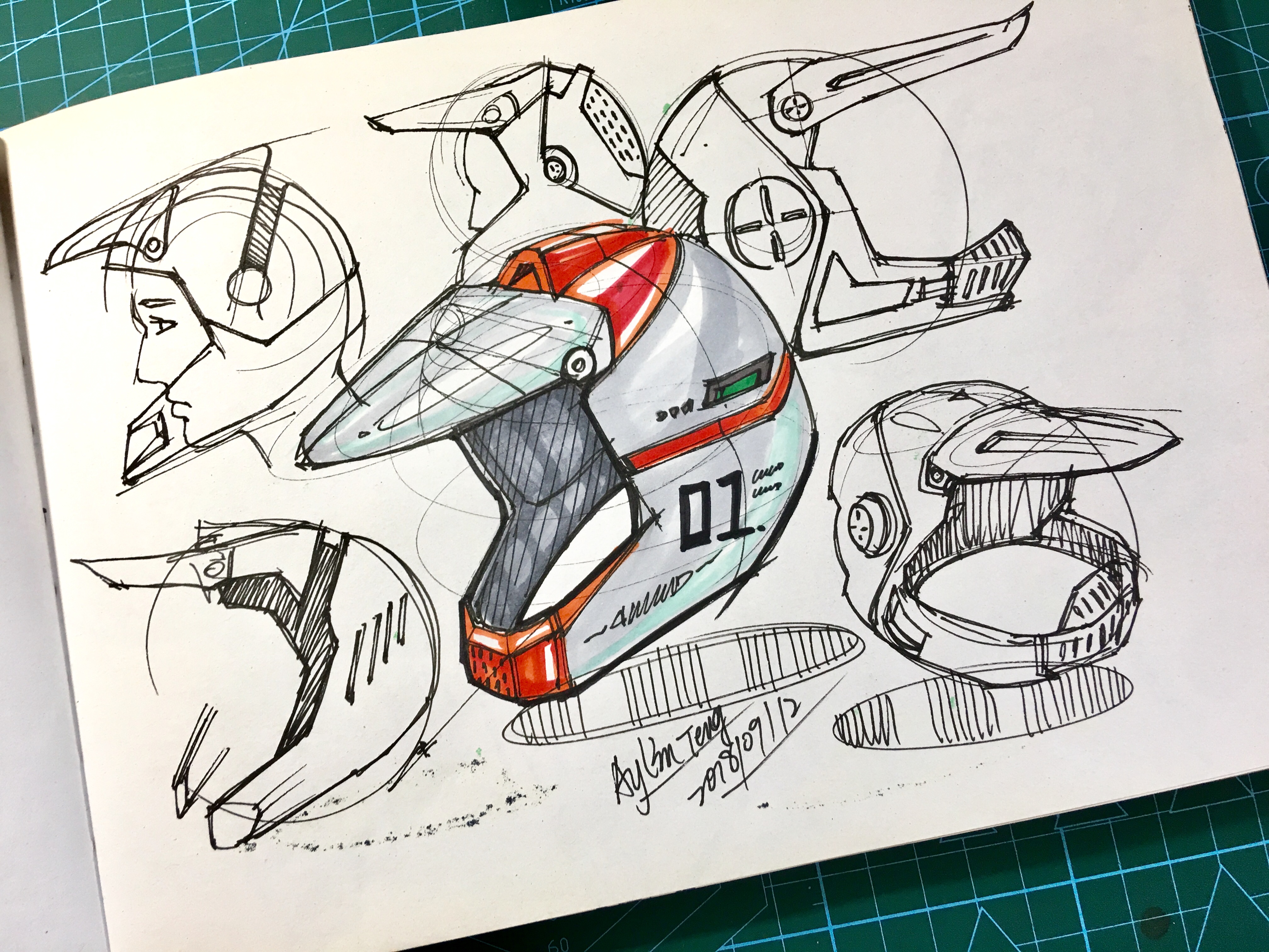 Teng Yilin，Hand drawn product design，Hand drawn industrial design，Designer's hand-painted book，Pursue dream Jiangnan Design Postgraduate Entrance Examination，