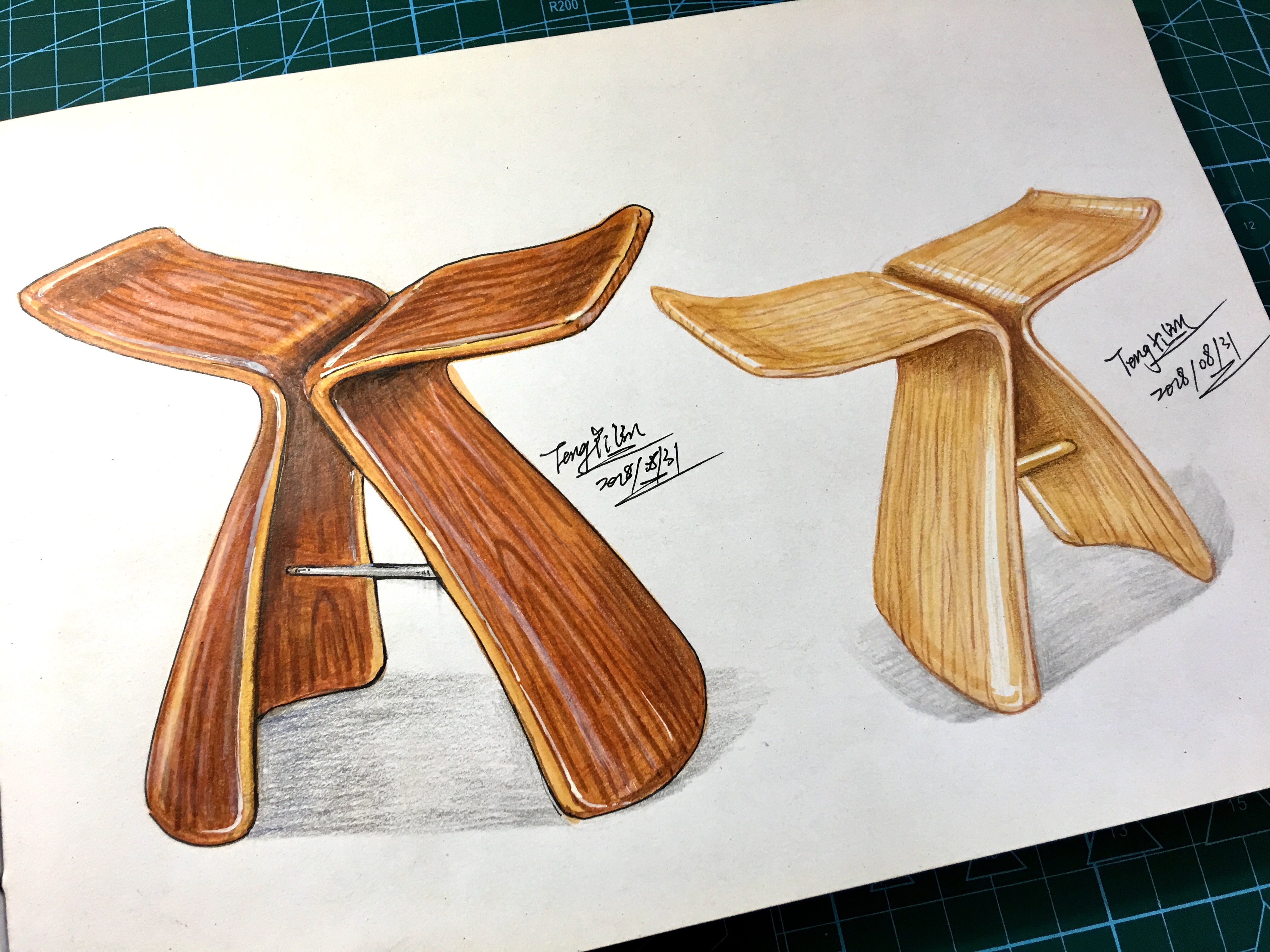 Teng Yilin，Hand drawn product design，Hand drawn industrial design，Designer's hand-painted book，Pursue dream Jiangnan Design Postgraduate Entrance Examination，