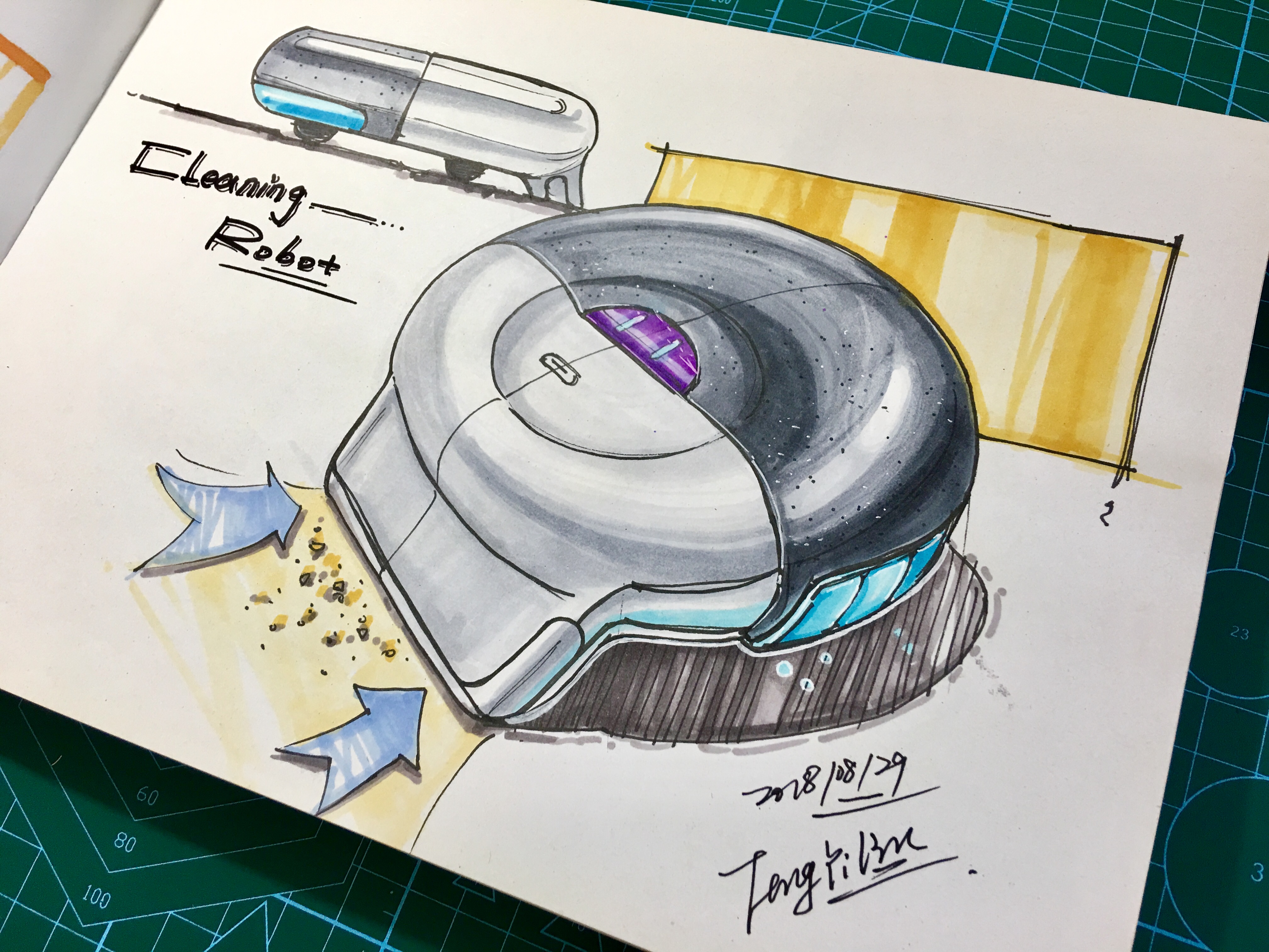 Teng Yilin，Hand drawn product design，Hand drawn industrial design，Designer's hand-painted book，Pursue dream Jiangnan Design Postgraduate Entrance Examination，