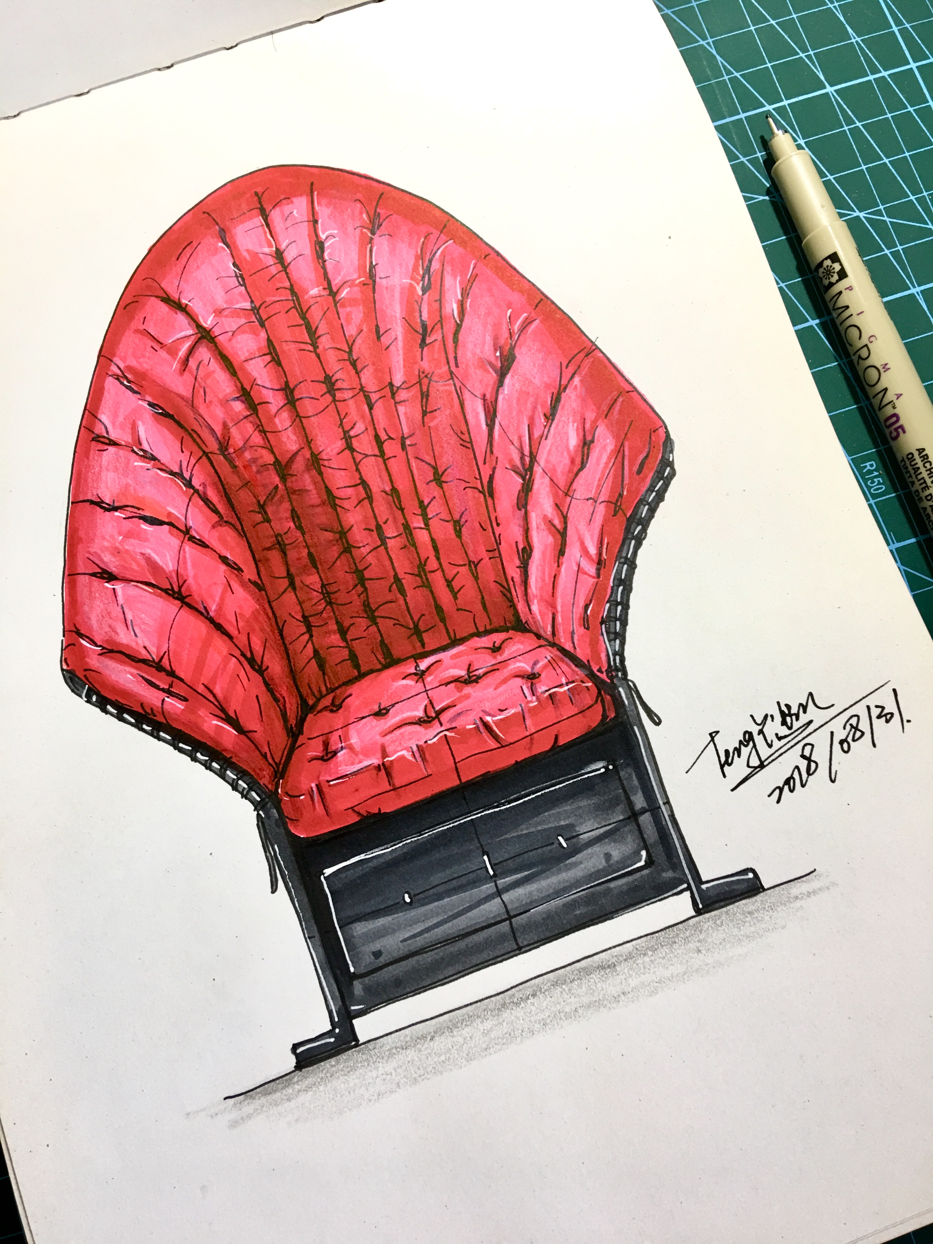 Teng Yilin，Hand drawn product design，Hand drawn industrial design，Designer's hand-painted book，Pursue dream Jiangnan Design Postgraduate Entrance Examination，