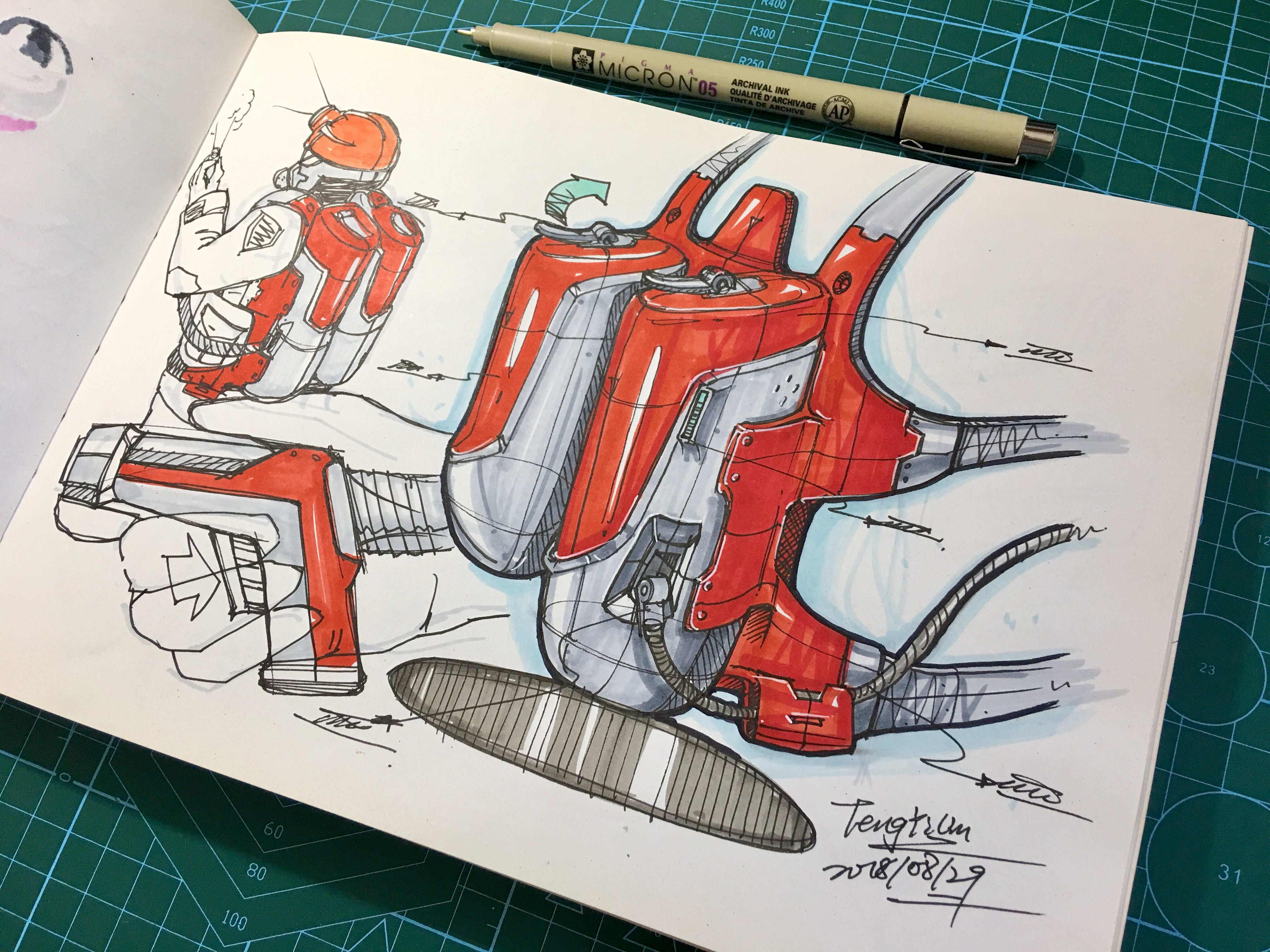 Teng Yilin，Hand drawn product design，Hand drawn industrial design，Designer's hand-painted book，Pursue dream Jiangnan Design Postgraduate Entrance Examination，