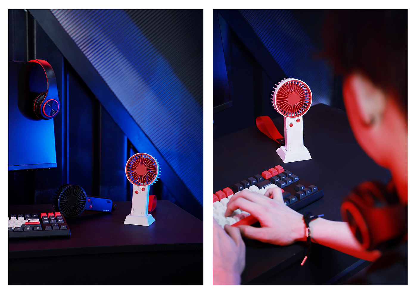 Handheld fan，game，bcase，summer，Fan，Cool tide，street，