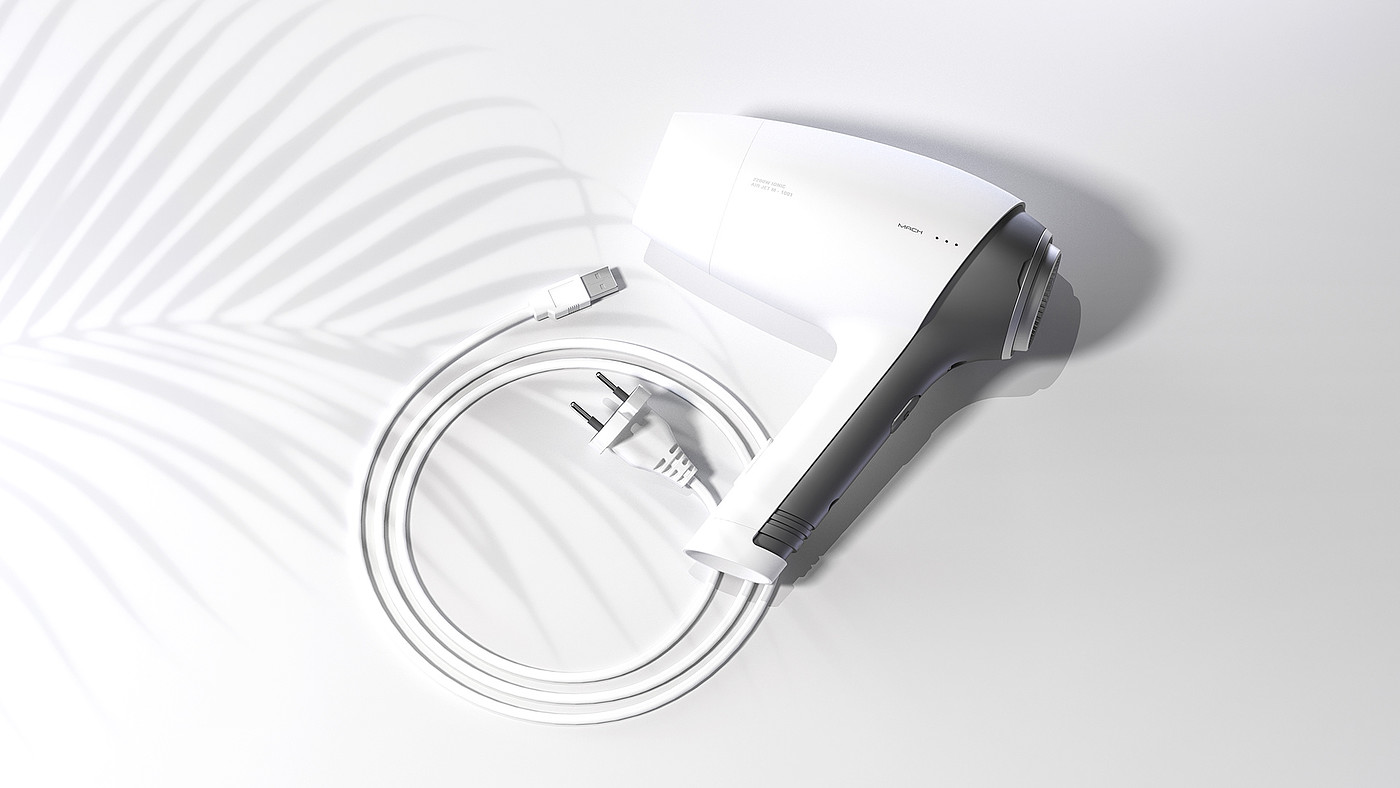Household appliances，MACH，white，hair drier，