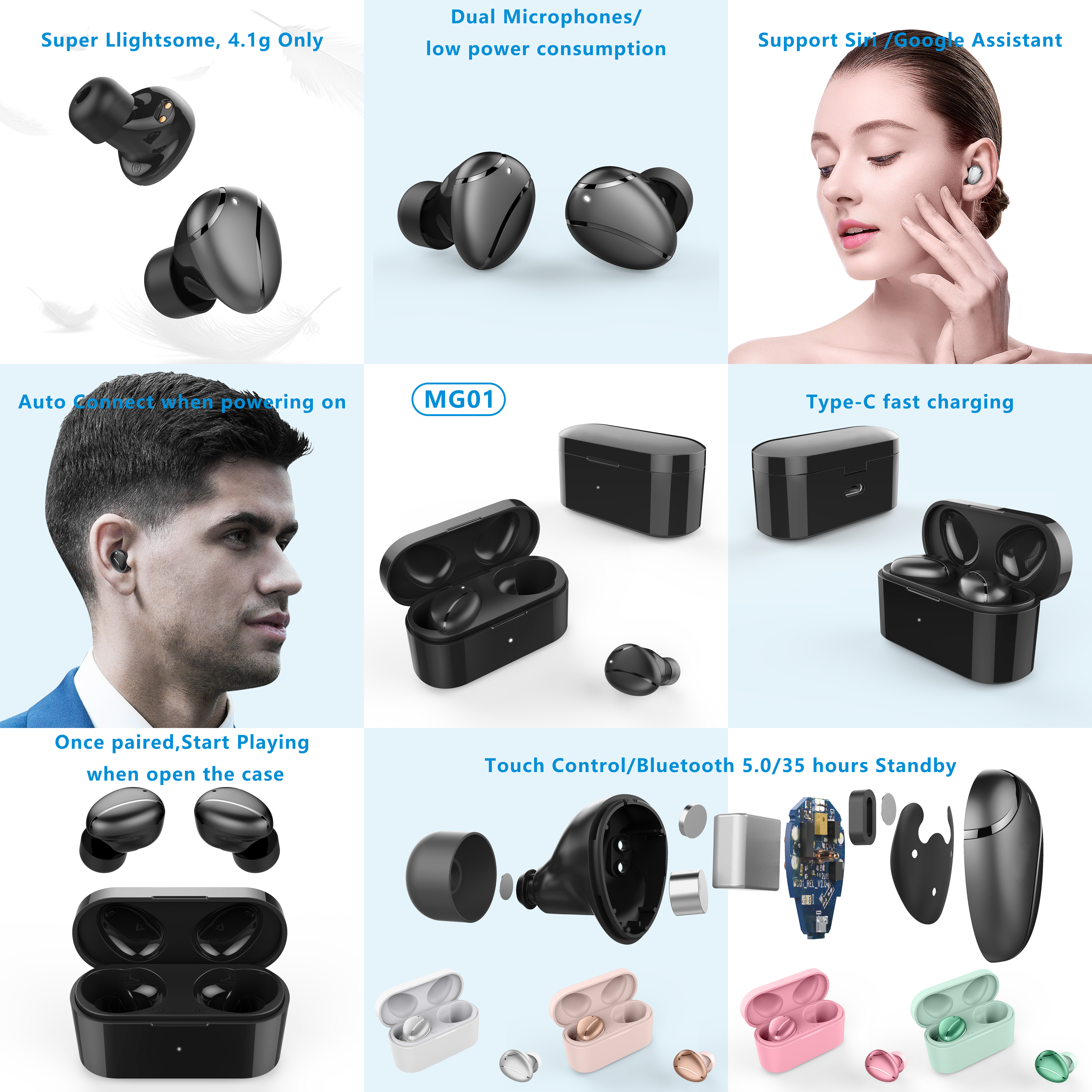 tws，Bluetooth headset，True wireless，