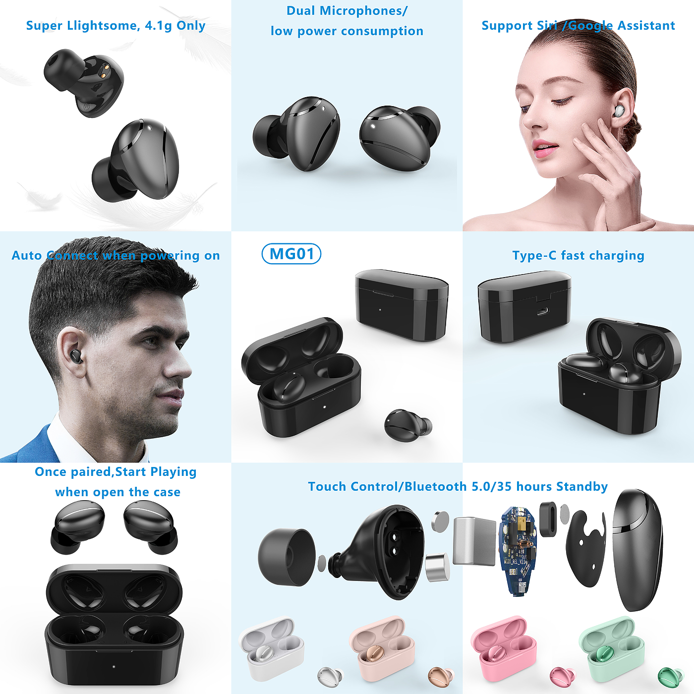 tws，Bluetooth headset，True wireless，