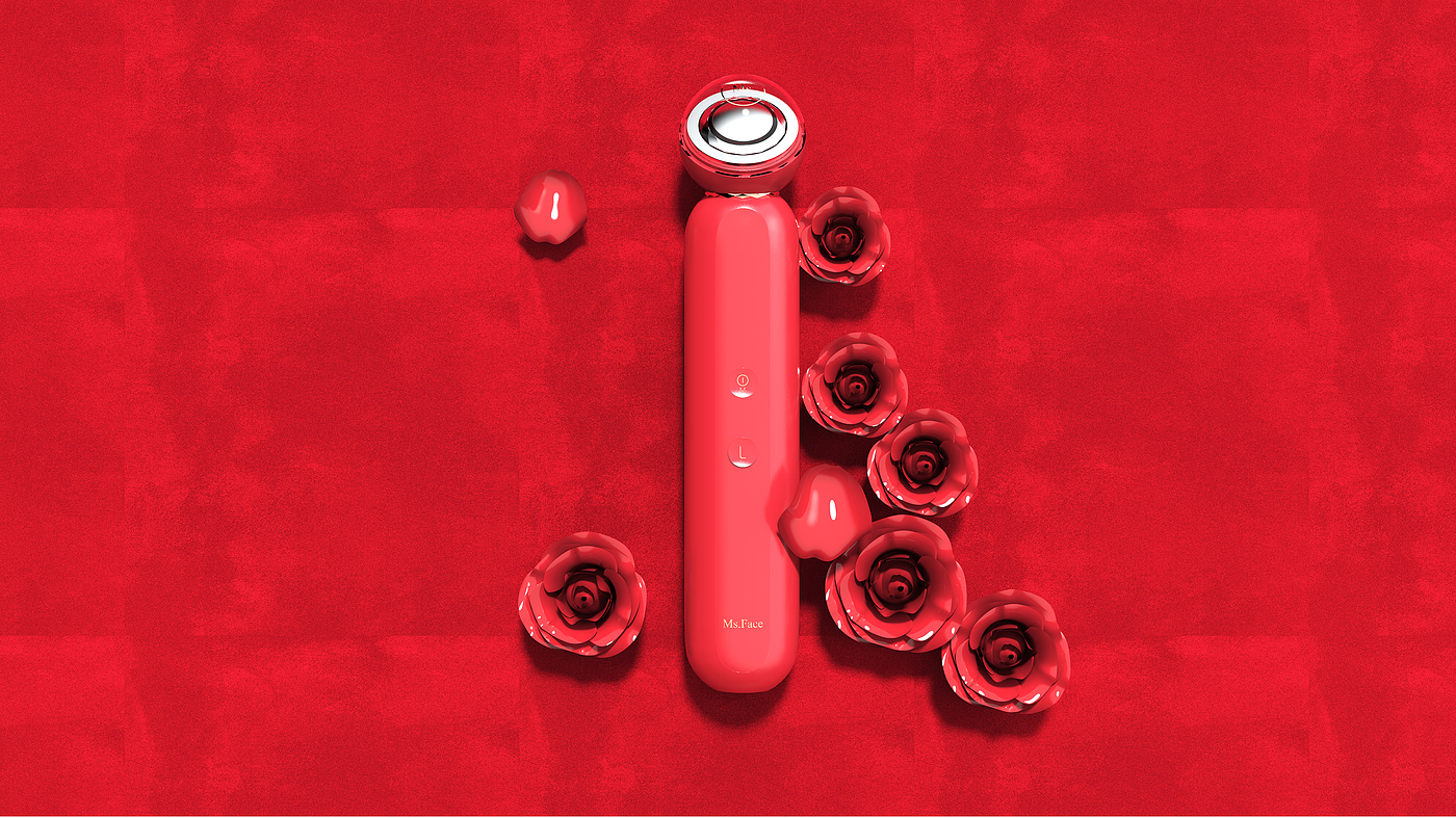 Good simple geometry，cosmetic instrument，industrial design，
