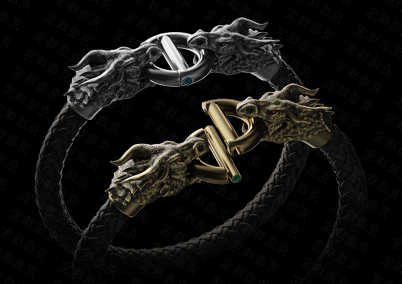Zbrush，keyshot，Jewelry，carving，Loong，