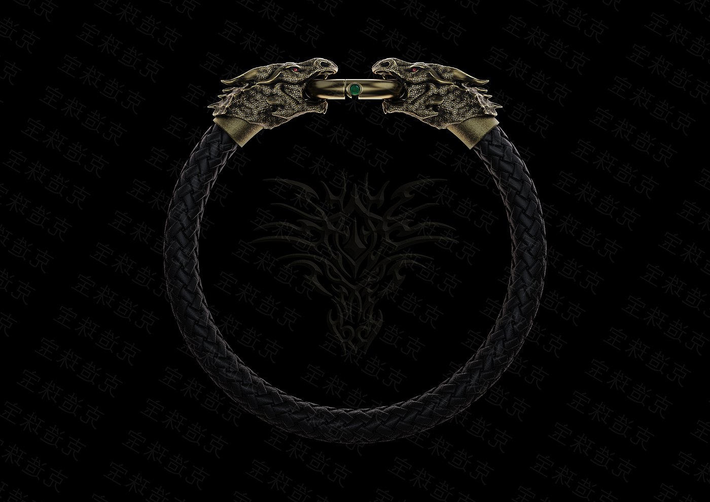 Zbrush，keyshot，Jewelry，carving，Loong，