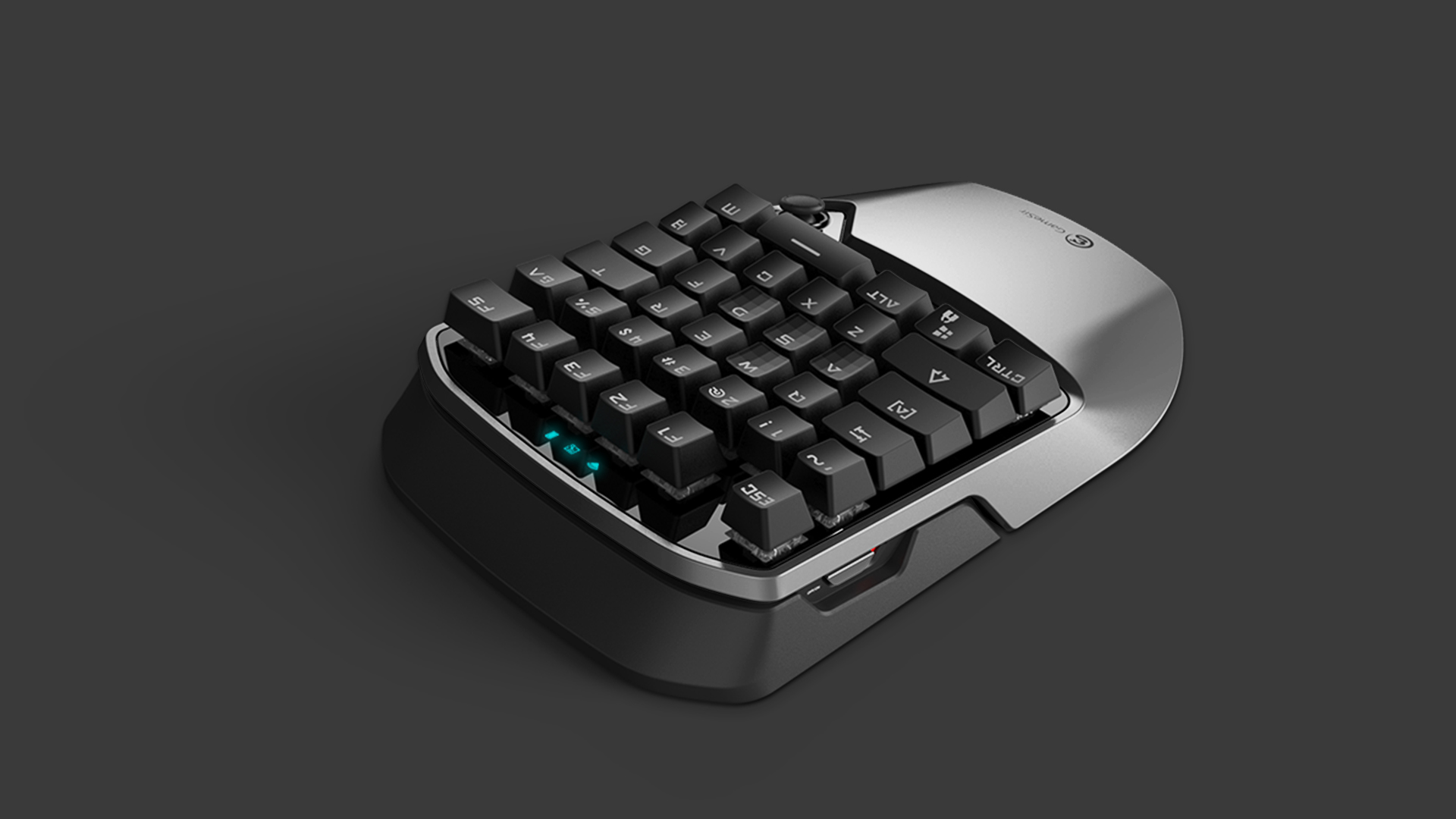 Gaming keyboard，One handed keyboard，industrial design，